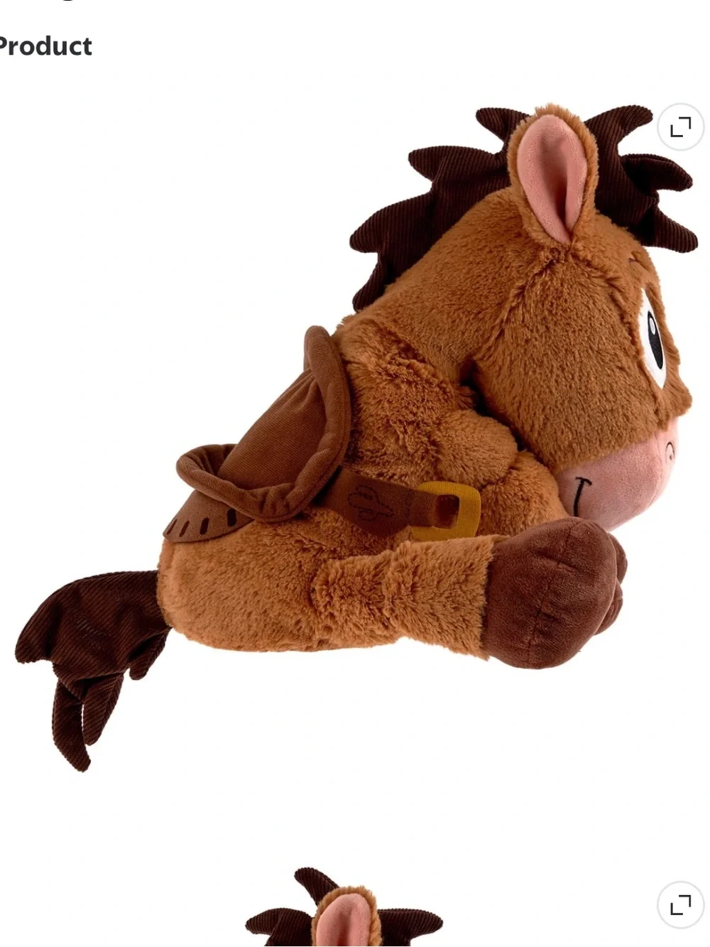 Disney Bullseye Plush Toy - Brown and Pink Accents
